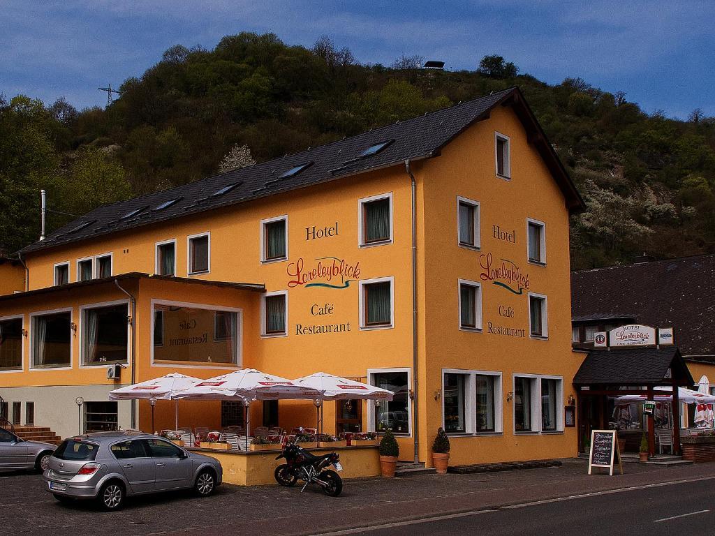 Hotel Cafe Restaurant Loreleyblick Sankt Goar Exterior photo